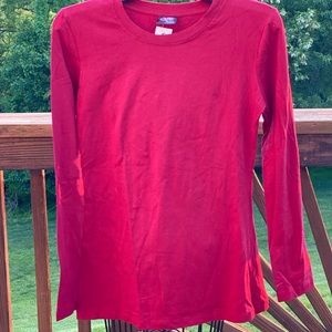 NWT Long sleeve red top, size large.